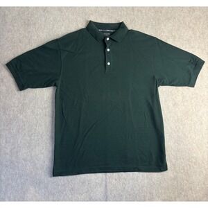Haggar Forest Green Golf Polo Mens Medium